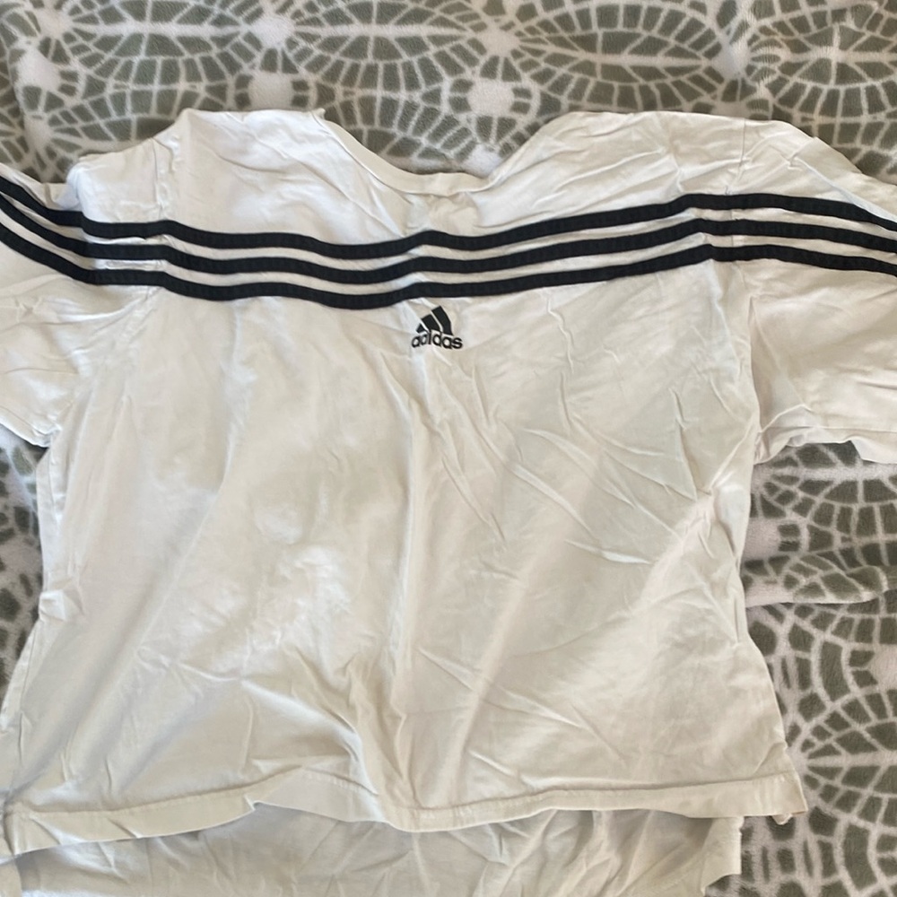 White adidas top